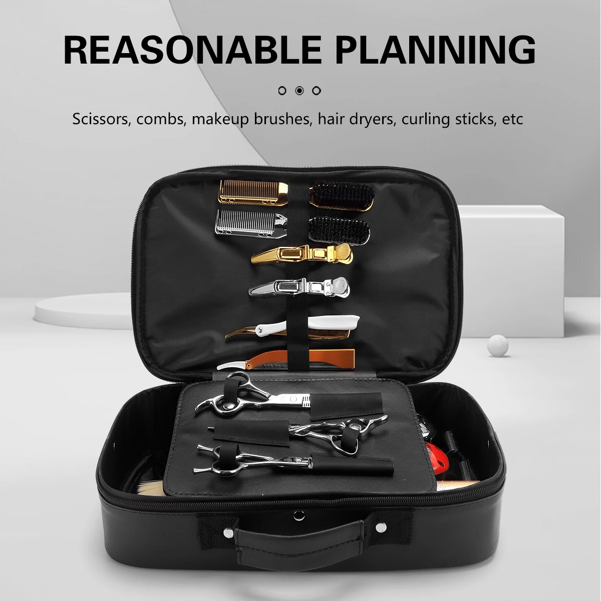 Salon Barber Tool Storage Bag Scissor Bag Beauty Carrying Case Portable Makeup Box Beauty and Hair Products Sorting Bag