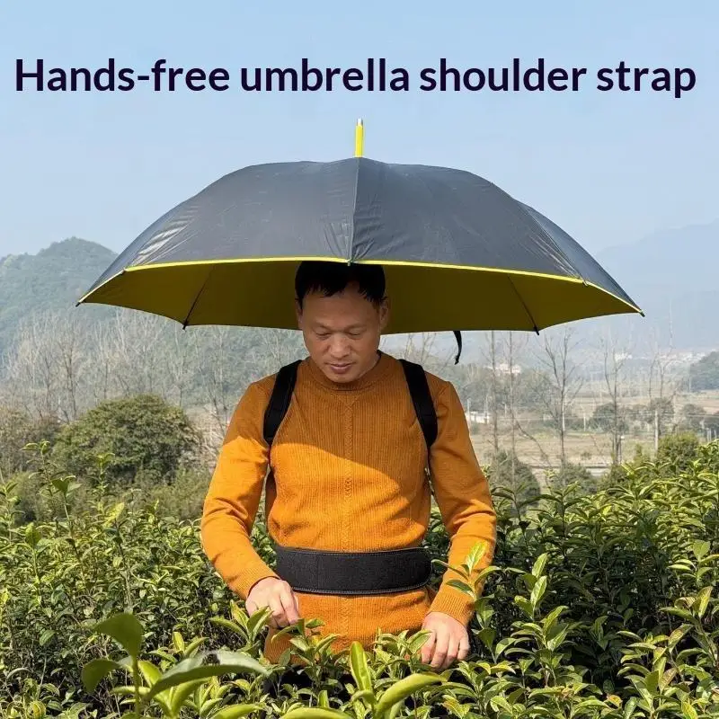 Hands Free Umbrella Holder Wearable Adjustable Shoulder Bracket for Outdoor Gardening Fishing Travel Rain Sun Cover