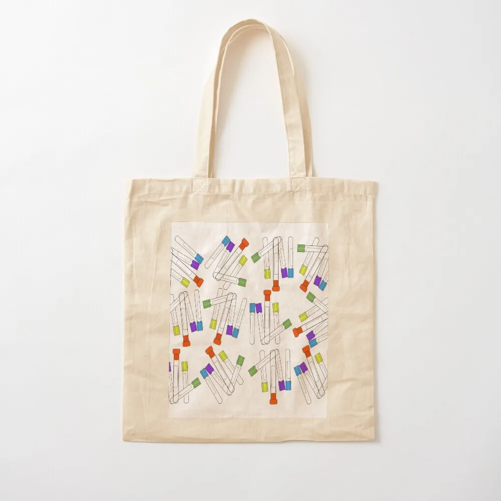 Lab Blood Collection Tubes Tote Bag Customizable tote bag Canvas Shopper