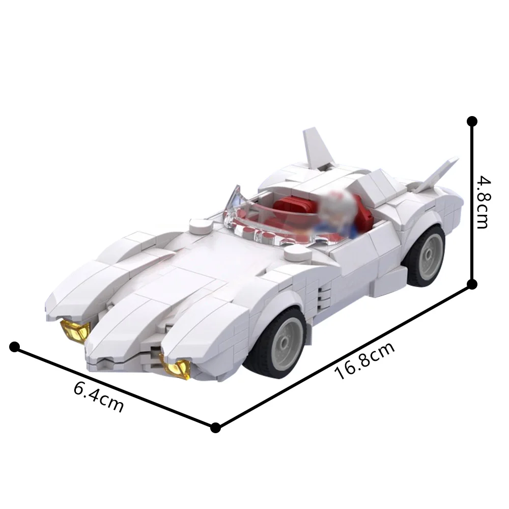 378 pièces de vitesse tournale technique MOC City ​ ​ Racer MACH 5 blocs de construction ensembles Sport modèle de voiture de course jouets cadeau pour garçon et enfants