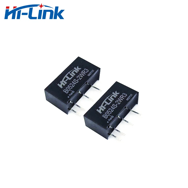 Hi-Link 10 Uds Mini B0524S-2WR3 convertidor de DC-DC, 2W 5V a 24V 83mA, módulo de fuente de alimentación confiable