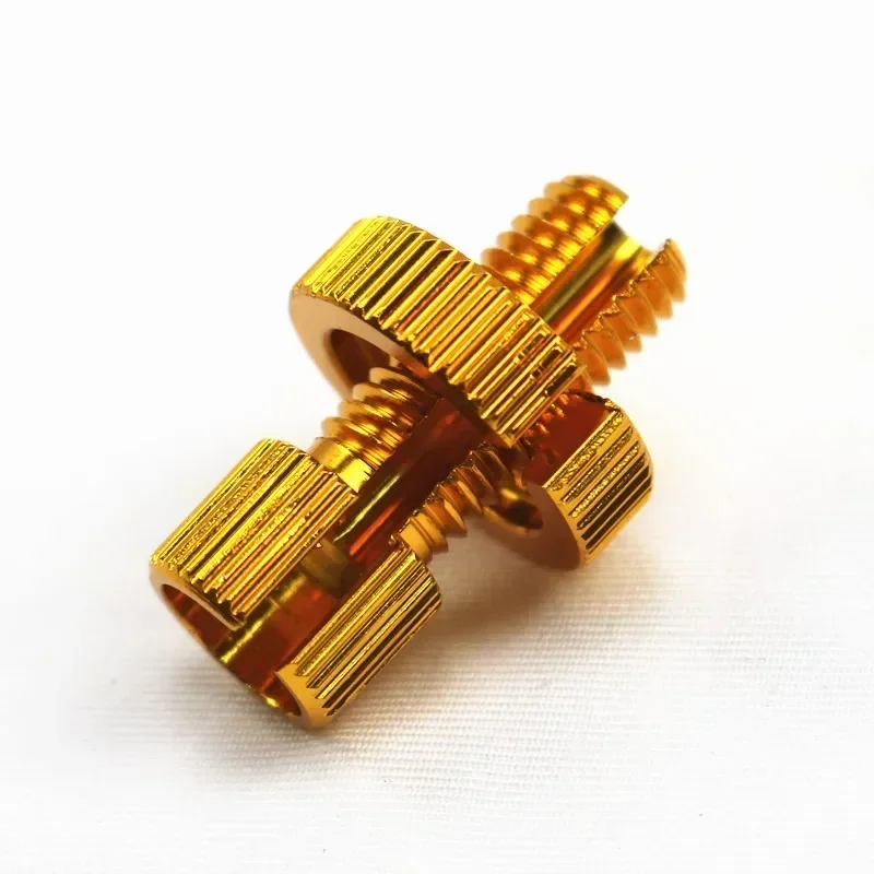 Gold Motorbike M10 10mm Clutch Lever Cable Adjuster Kit Bolt Lock Nut GSXR YZF
