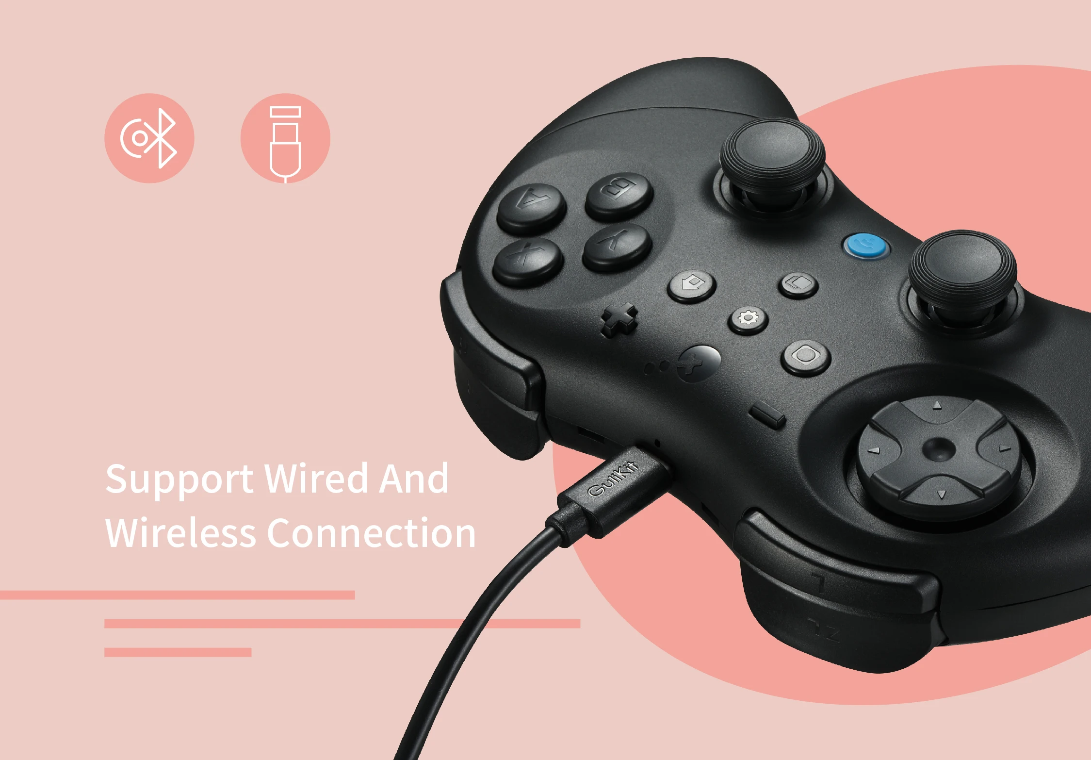GuliKit Elves 2 Pro Wireless Gaming Controller für Switch 2 Windows Hall Joysticks mit 1000 Hz Gamepad für iOS und Android – Detail 16