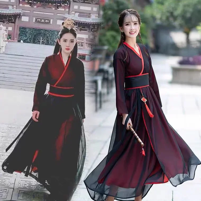 

Пальто Hanfu в китайском стиле, традиционный ежедневный чивалеристый шифоновый кардиган Hanfu Pure Han Tang, китайская одежда для женщин