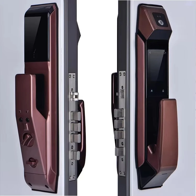 Keyless Fingerprint  Smart Door Lock Full Automatic Without Handle Face Recognition Smart Door Lock