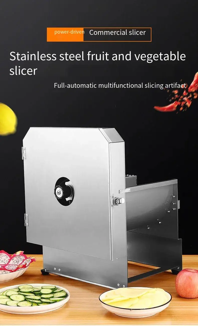 

110V/220V 전동채칼 Multifunctional Vegetable Cutter Commercial Electric Radish Cutting Potato Chips Lemon Vegetable Slicing Machine