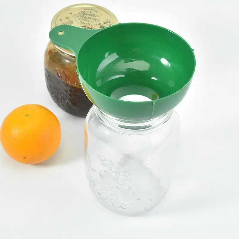 2pcs/set High-end Wide Mouth Funnel Plastic Popular Salad Dressing Liquid Wide Tools Gadgets Mouth Funnel Kitchen Canning Filte