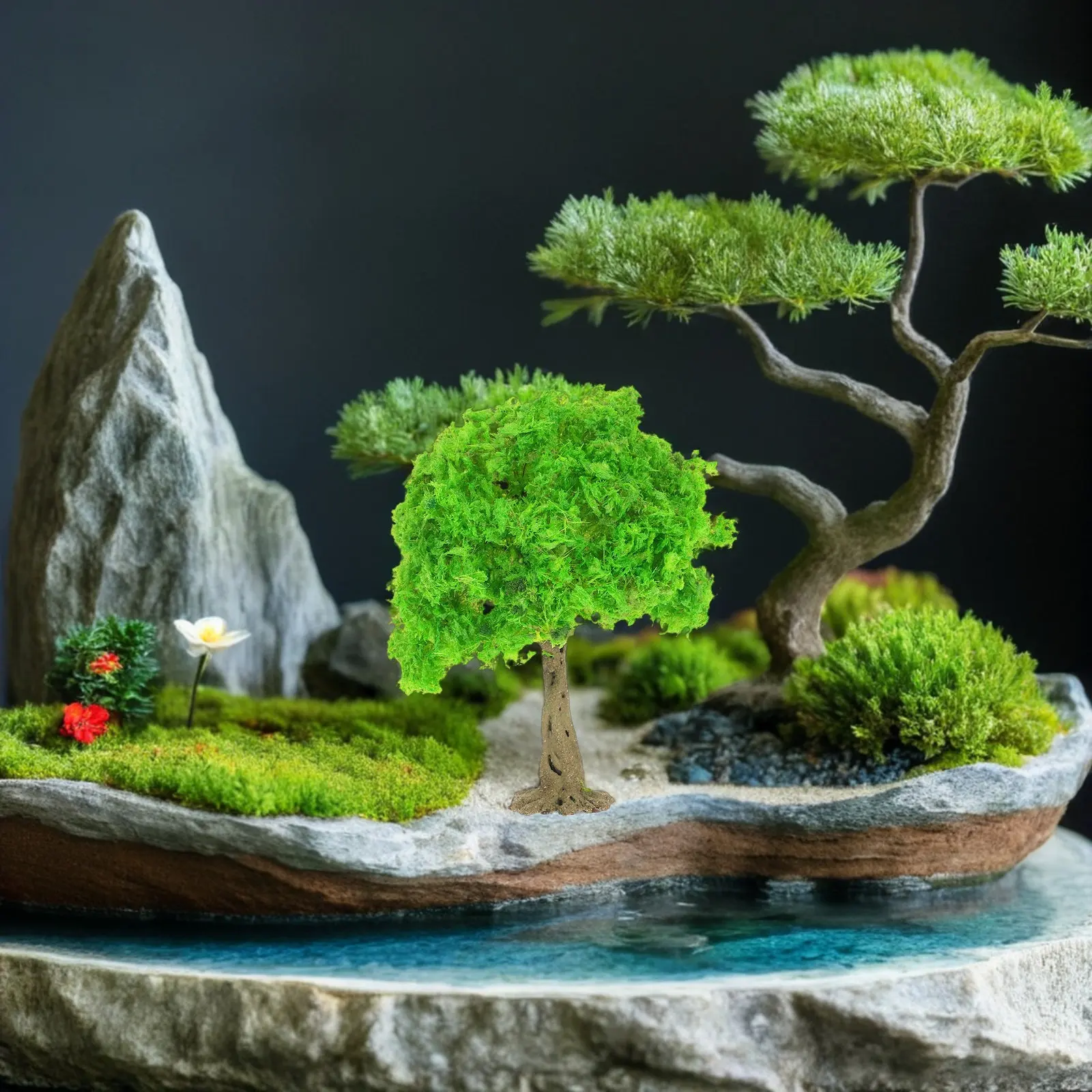 Precision Crafted Iron Wire PVC Mini Trees for Micro Landscapes Sand Table Models Railroad Scenery Authentic Tiny Artificial