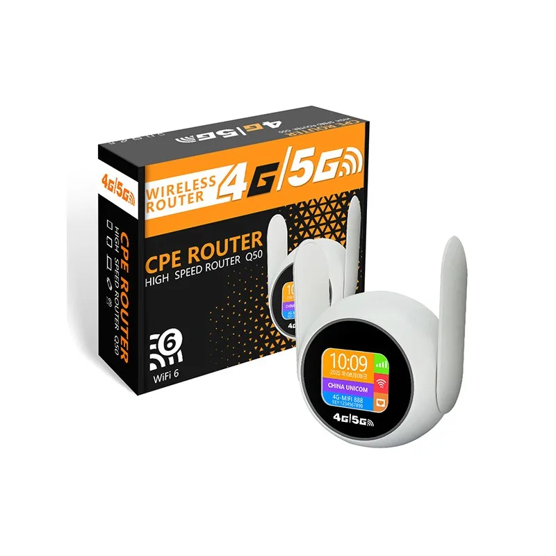 راوتر 4G LTE واي فاي 6 راوتر فتحة بطاقة SIM لاسلكي مع منفذ إيثرنت، نقطة اتصال متنقلة للجيب المحمول للاستخدام المنزلي والسفر في الهواء الطلق #5