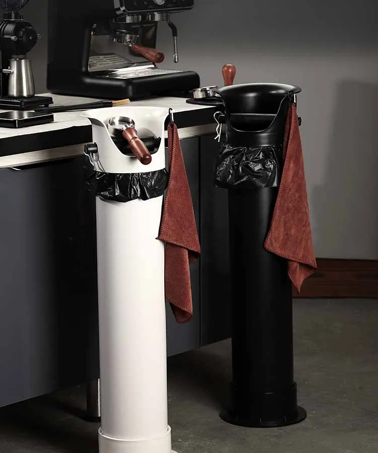 

Коммерческий ящик для кофе эспрессо для кофейной гущи, кухонного бара в кофейне, черный, очень большой контейнер для сбора мусора