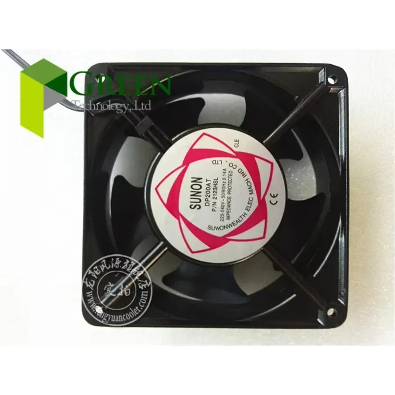 pa The Original sunon AC220V fan  DP200A P/N2123HSL 12038 120MM 120*120*38mm 12*12*3.8cm AC220V 0.14A Cooling fan  with 2lines