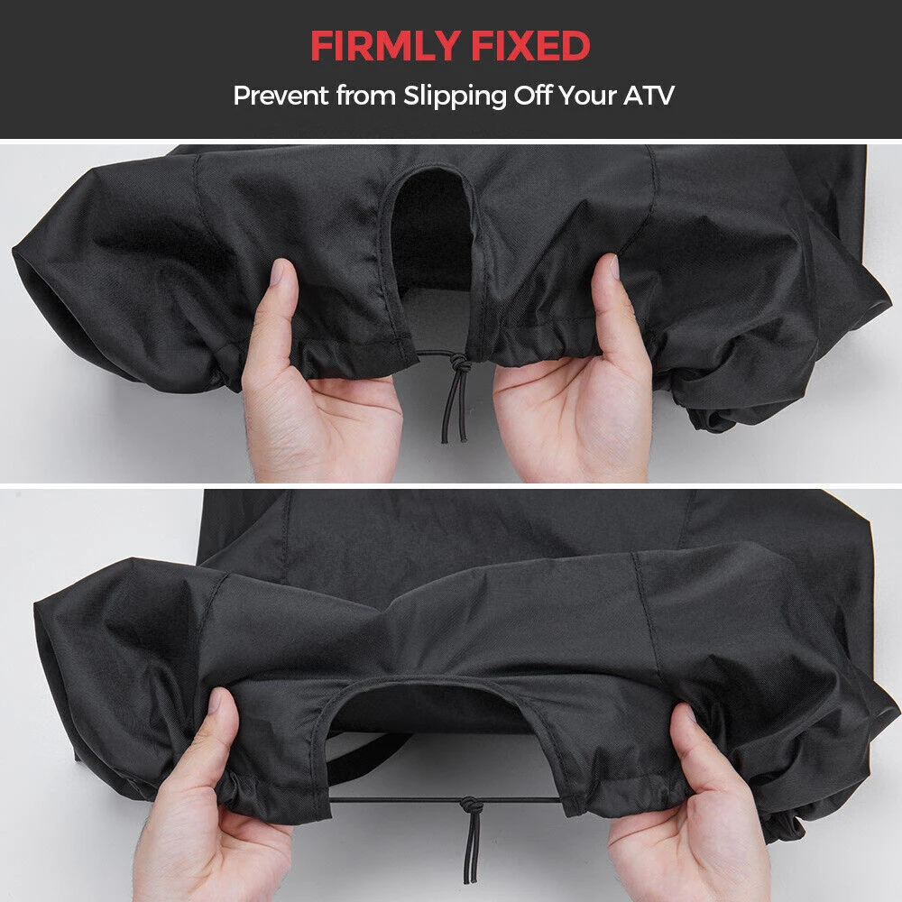 Black ATV Quad Seat Cover Wear Resistant Oxford Fabric Protective Cover Motorcycle Seat