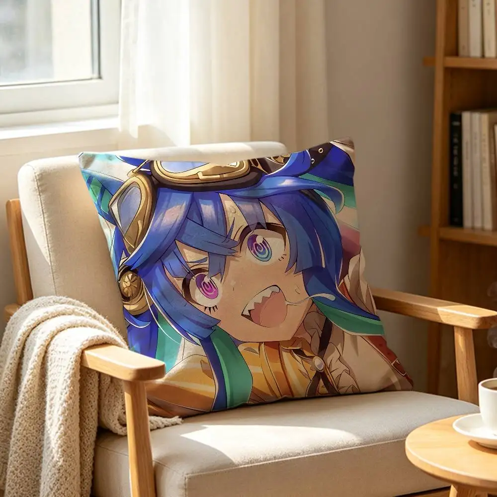 Cute Umamusume-P-D T-Twin Turbo Customizable Square Cushion Cover Double Sided Print Pillow Case 4