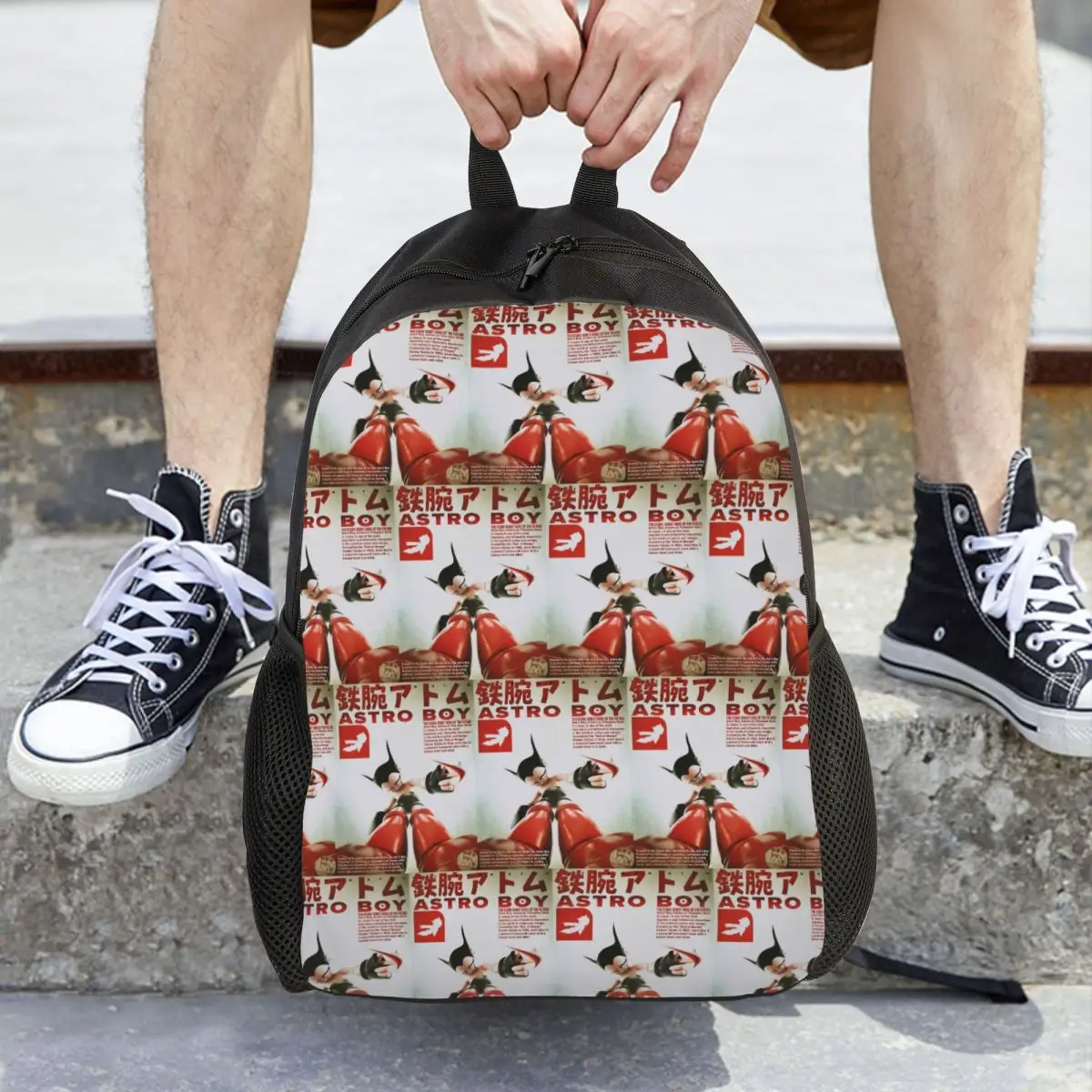 Astroboy Astro Boy Atom Cartoon Anime Backpack Daypack Large Capacity Children BookBag School Bag Shoulder Bags for Men Women