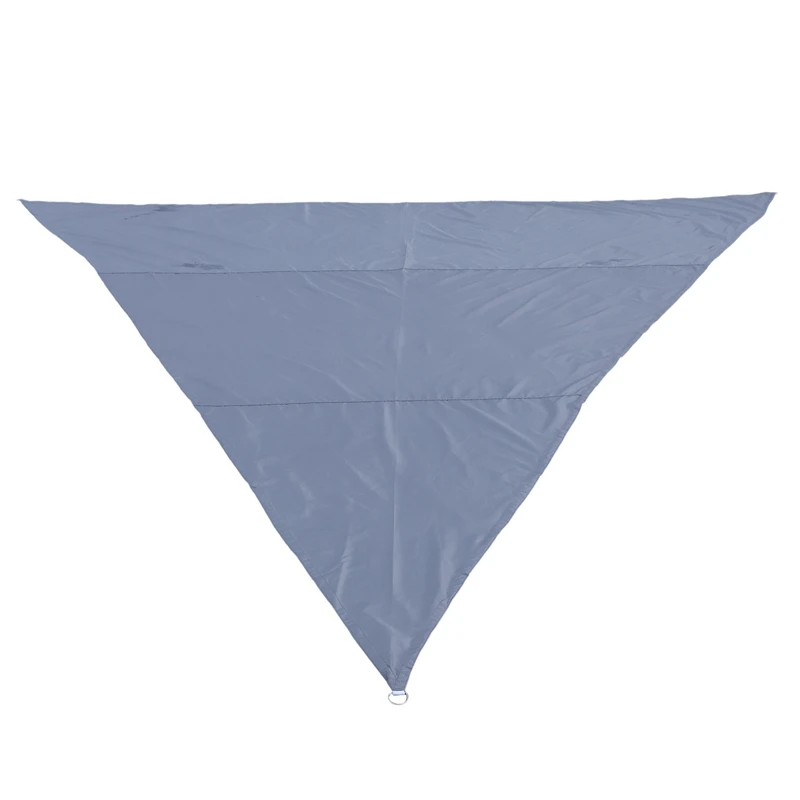 Waterproof Awning Triangle Sunshade Protection Garden Courtyard Swimming Pool Oxford Cloth Canopy Gray