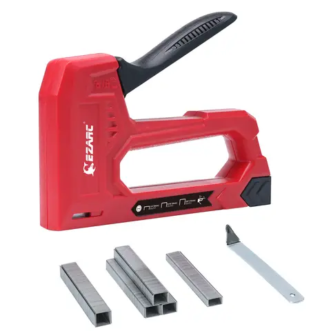 EZARC Hand Staple Gun Kit for Woodworking with 1000 Staples and Staple Remover, Light Duty Stapler and Nail Gun for DIY Crafts