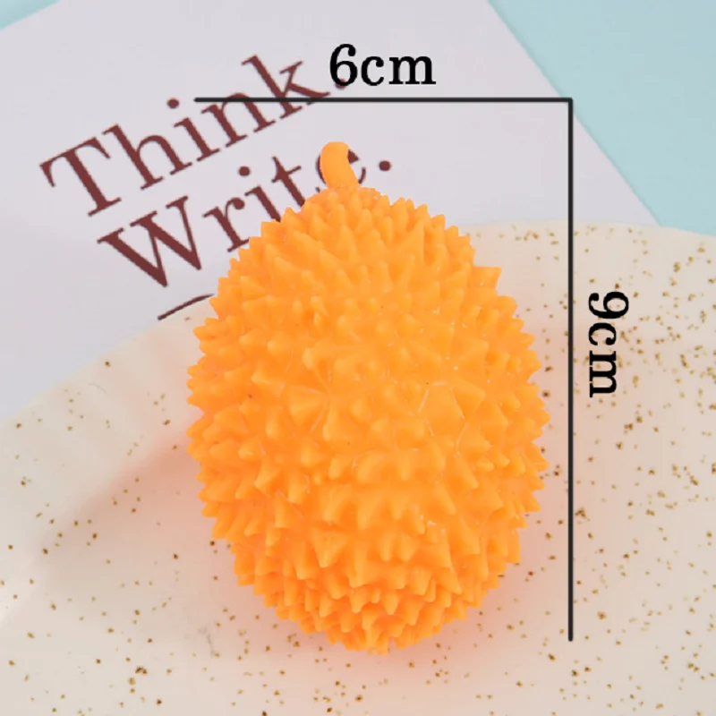 Taba Squishy Table Durian Fruit Anti-Stress Fidget Toys Soft Squeeze Dekompressionsentlüftungsspielzeug zur Entspannung Stressabbau