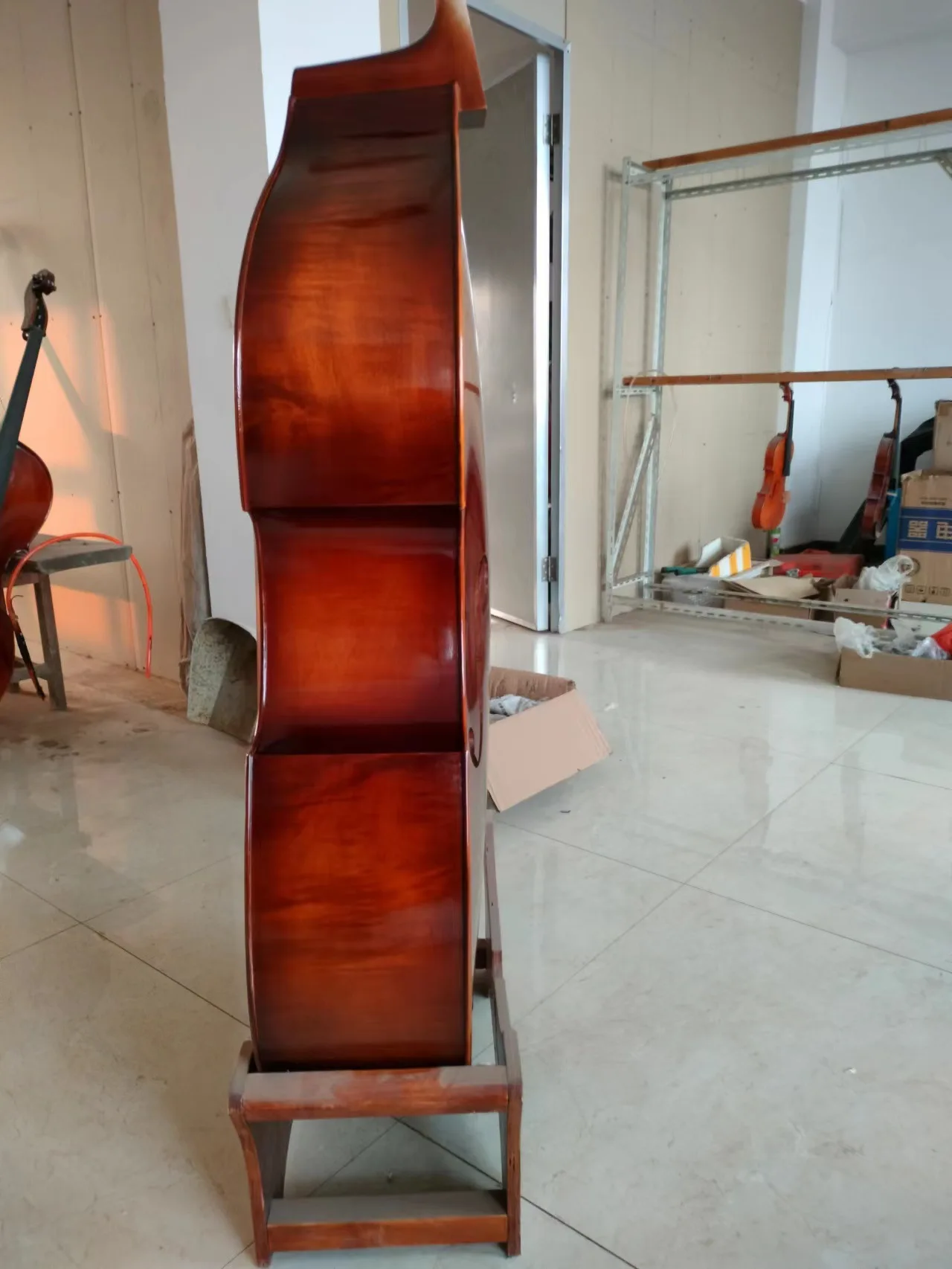 High-quality Professional Playing Bass, Solid Wood Panel, Double Bass, Patterned Maple Cello
