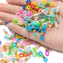 50pcs Adjustable Rubber Spectacle Loop End Connectors for Anti-Slip  Eye Glasses Holder Necklace Chain Jewelry Making Supplies