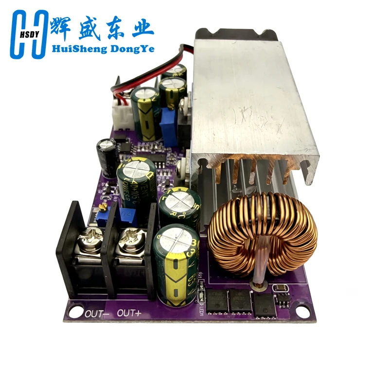 Zasilacz CC 600W 25A z zabezpieczeniem przed zatryskiem, regulowany konwerter DC-DC 12-75V na 2.5-50V, obniżający napięcie (Buck Converter), regulator napięcia, transformator. — zdjęcie produktu 6