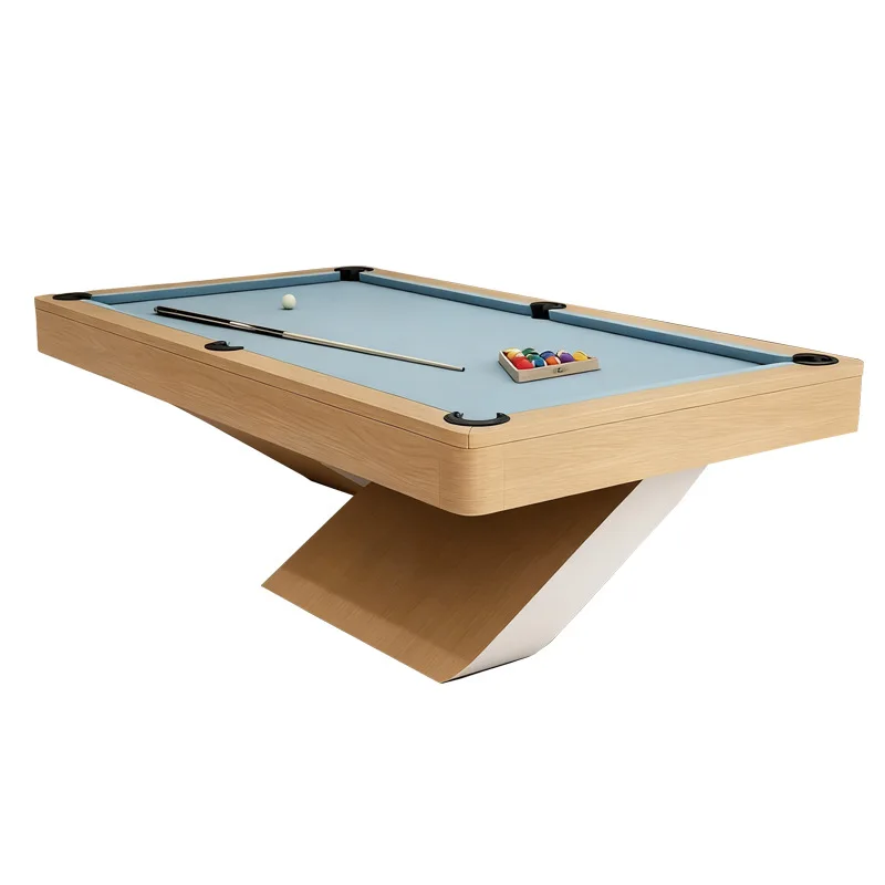 Solid wood pool table Standard household high-end light luxury nine-ball table Commercial club, villa inclined wood pool table