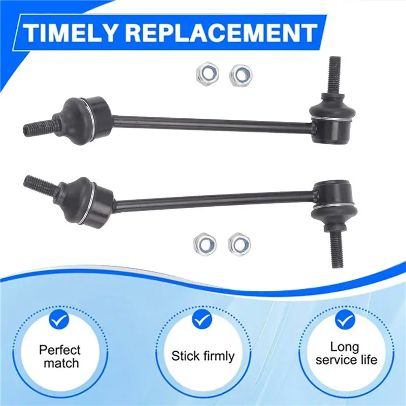 N26R-For Jaguar F-Type S-Type XF XJ 2000-2019 1 Pair Car Rear Sway Bar Links Rear Stabilizer Sway Link C2C18571 C2C18572
