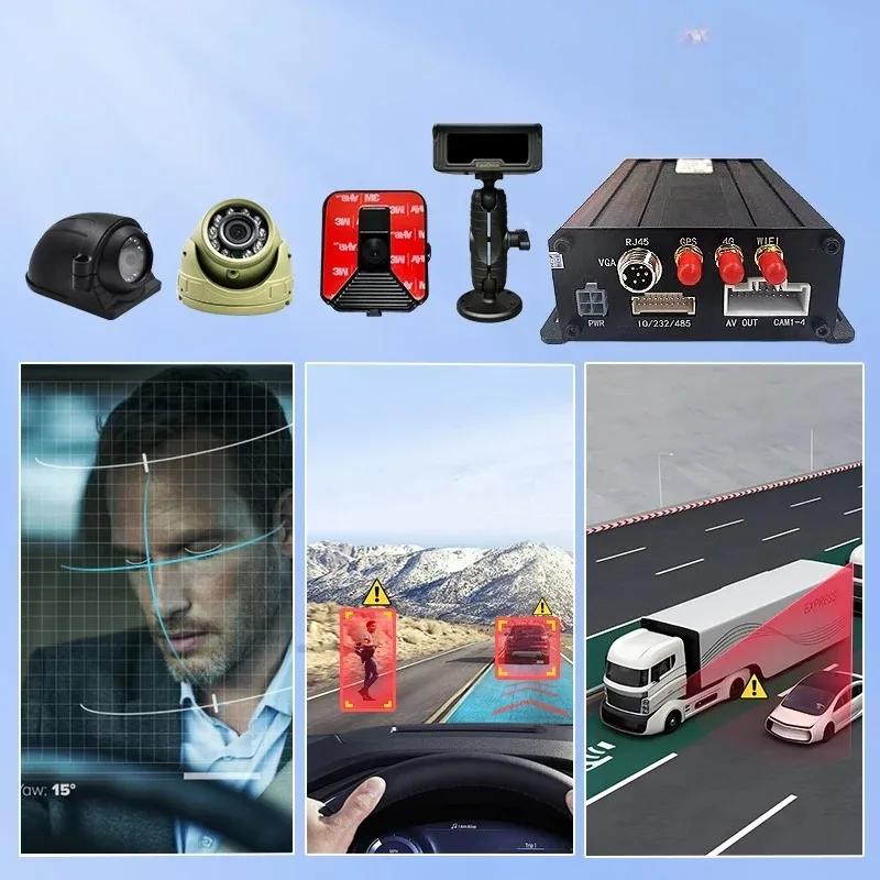 MR910-DAB1 Vehicle Bus Van Mobile DVR Advanced Driving AI Pedestrian Sensor Monitoring System Safety