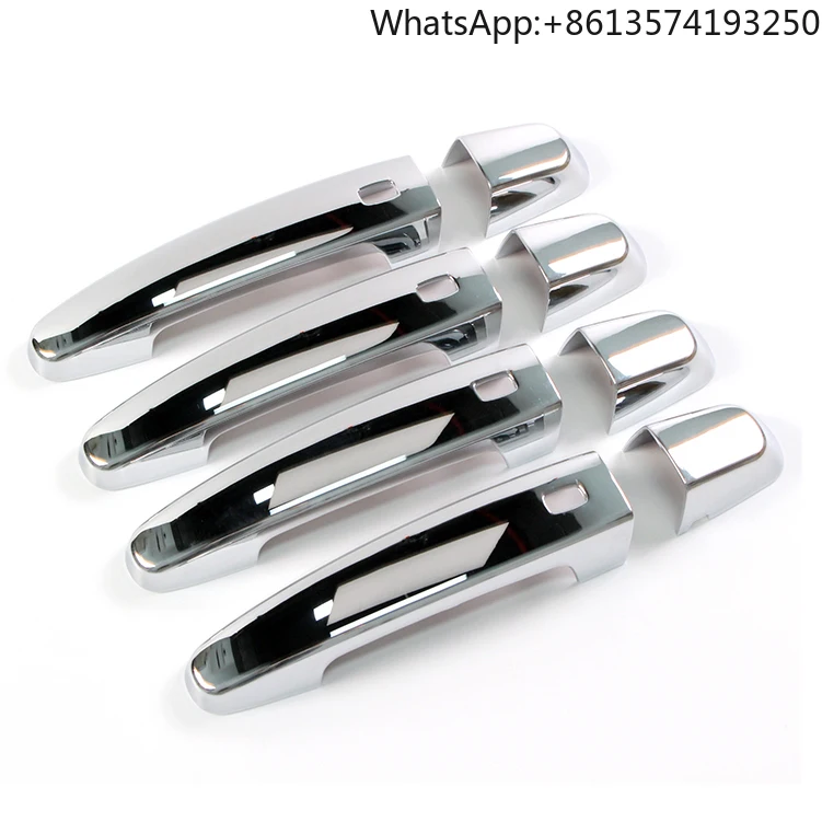

Chrome Door Handle Cover W/Smart Key Holes for 2014-22 Impala Malibu Volt Equinox Traverse Camaro GMC Acadia Terrain