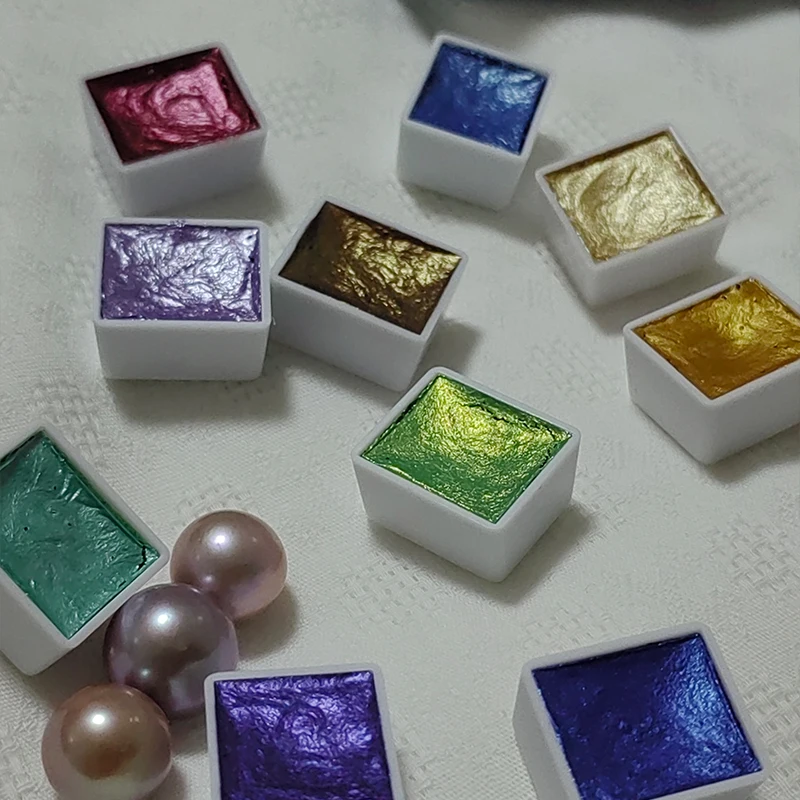 Metallic Luster Solid Watercolors