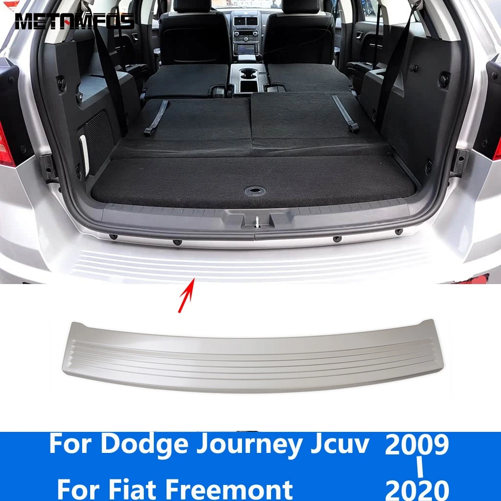 

For Dodge Journey Jcuv For Fiat Freemont 2009-2019 2020 Exterior Rear Trunk Bumper Foot Plate Tail Door Sill Scuff Guard Plate