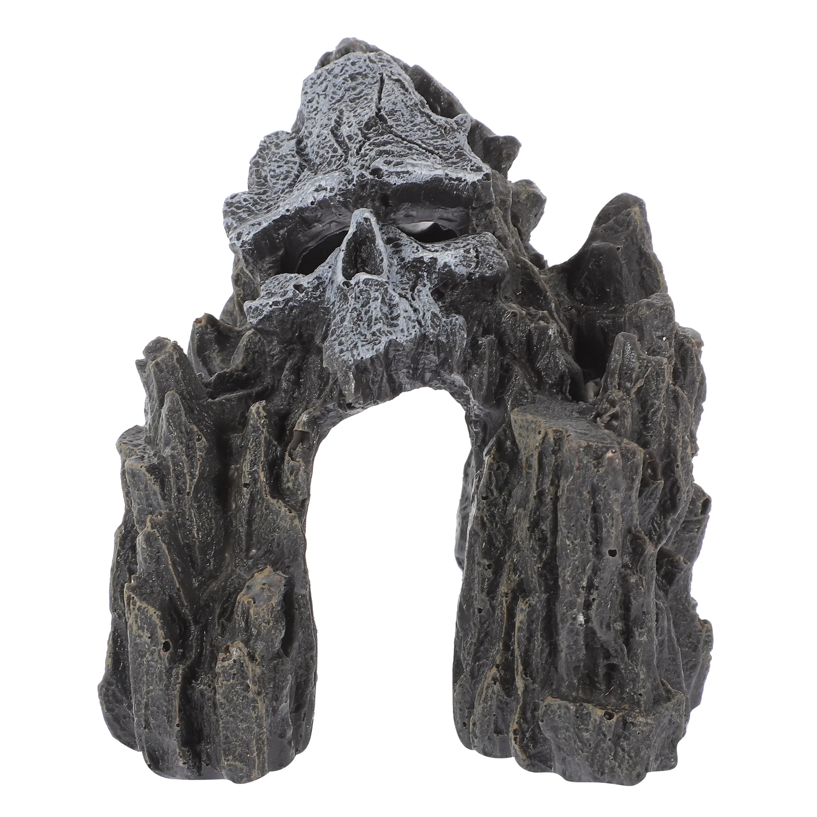 

Skull Cave Decoration Aquarium Hide Decorations Turtle Tank Fish Resin for Caves