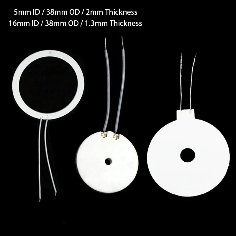 5/16mm ID 38mm OD 1.3/2mm 3.7V/5V12V/24V 1.2-2.5-7Ohm HTCC Alumina PTC Annular Ring Circular Instant MCH Metal Ceramics Heater