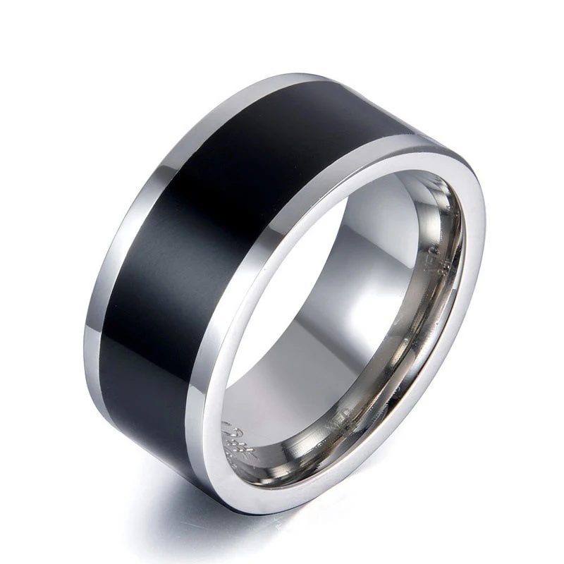 Tech-Savvy Smart Ring NFC Phone Tag Minimalist Black Wearable Device for Daily Use Efficiency Durable Lightweight Gear