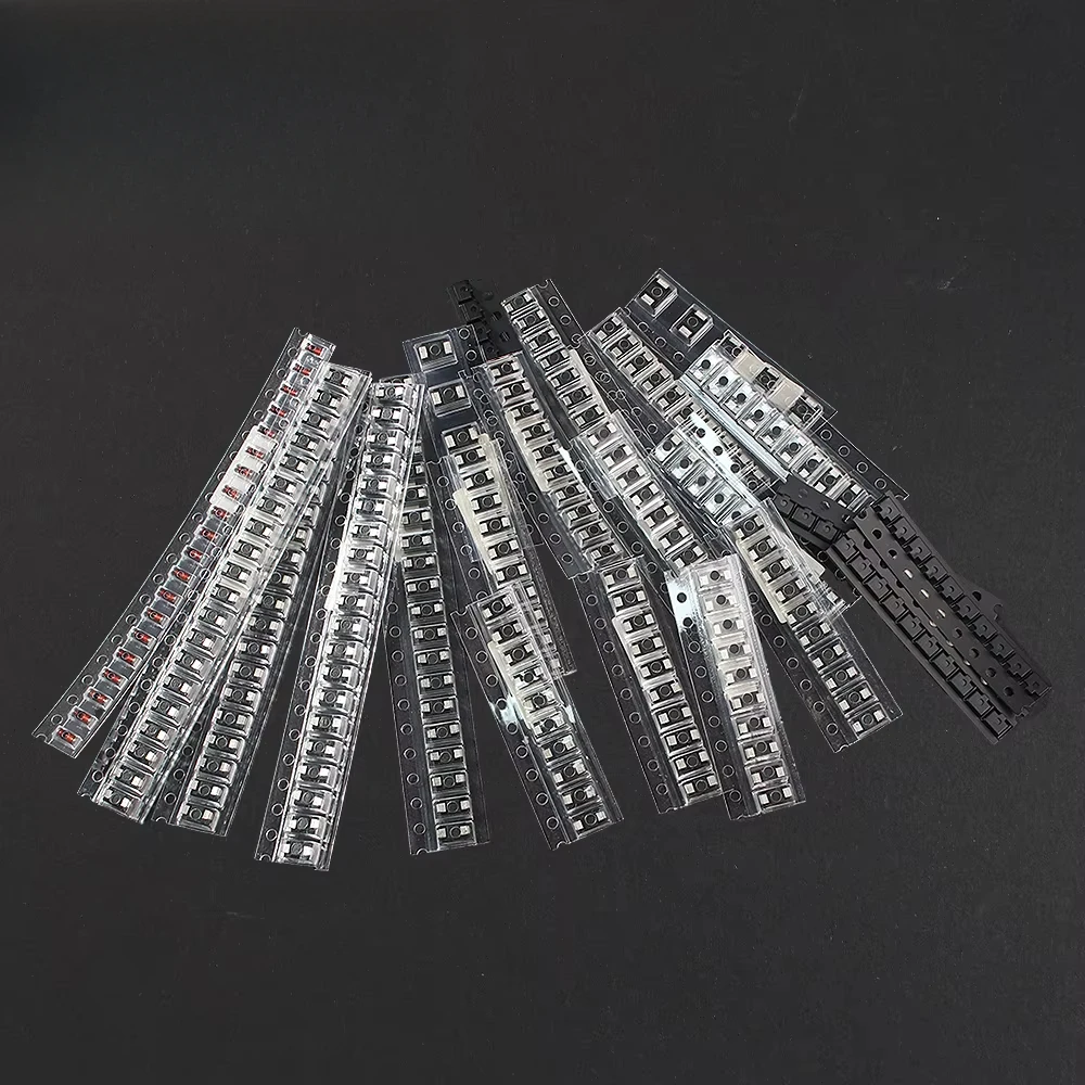 260PCS SMD Rectifier Diode Schottky Switching Diodes Assorted Kit M1 M4 M7 SS14 SS24 RS1M US1M SS34 SS54 BAT54C BAT54S LL4148