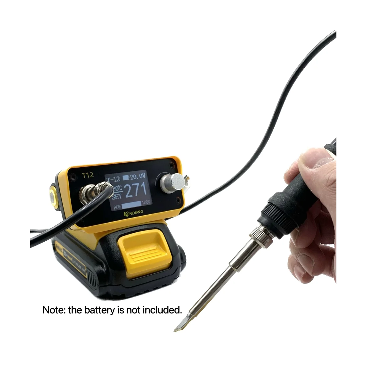 

Cordless Soldering Iron Station for 20V Max - Battery DIY Electric Soldering Station for Repair Wire Welding