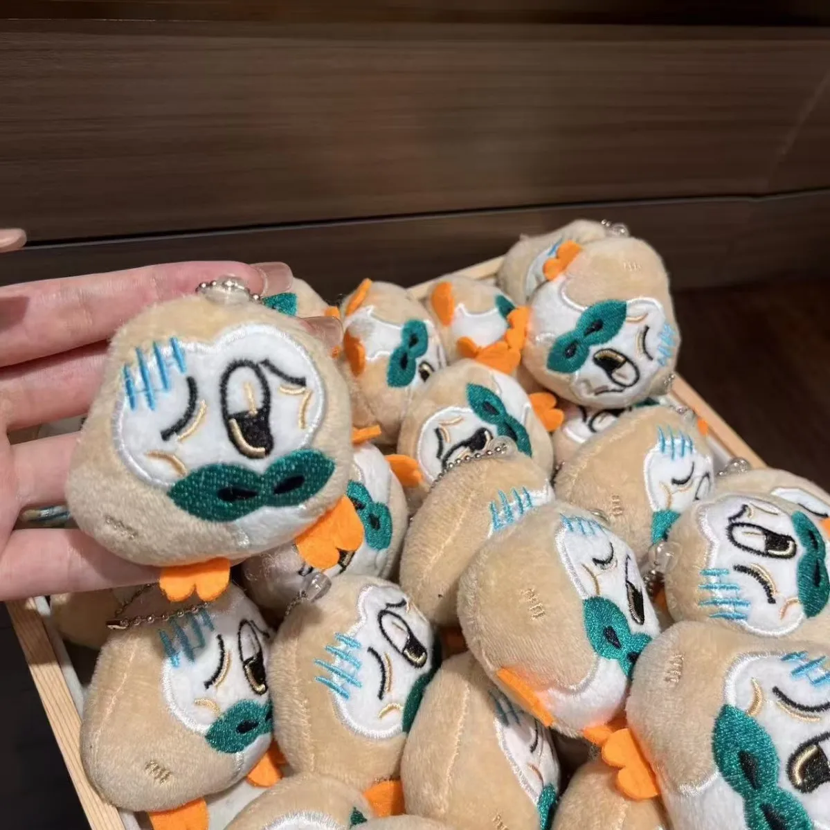 Green Rowlet Plush Pendant Pokémon Office Worker Design Bag Hanging Ornament Unique Collectible Souvenir Gift For Anime Fans