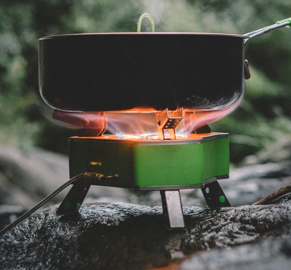 For BRS-71 Seven-Star Stove Outdoor Strong Fire Burner Liquefied  Furnace Portable Gas