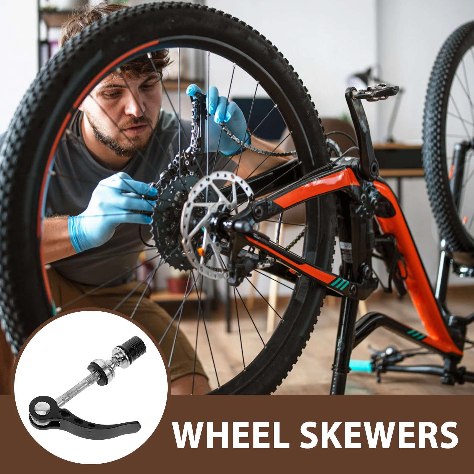 

Aluminum Alloy Quick Disassembly Rod Release Mountain Hubs Black Cycle