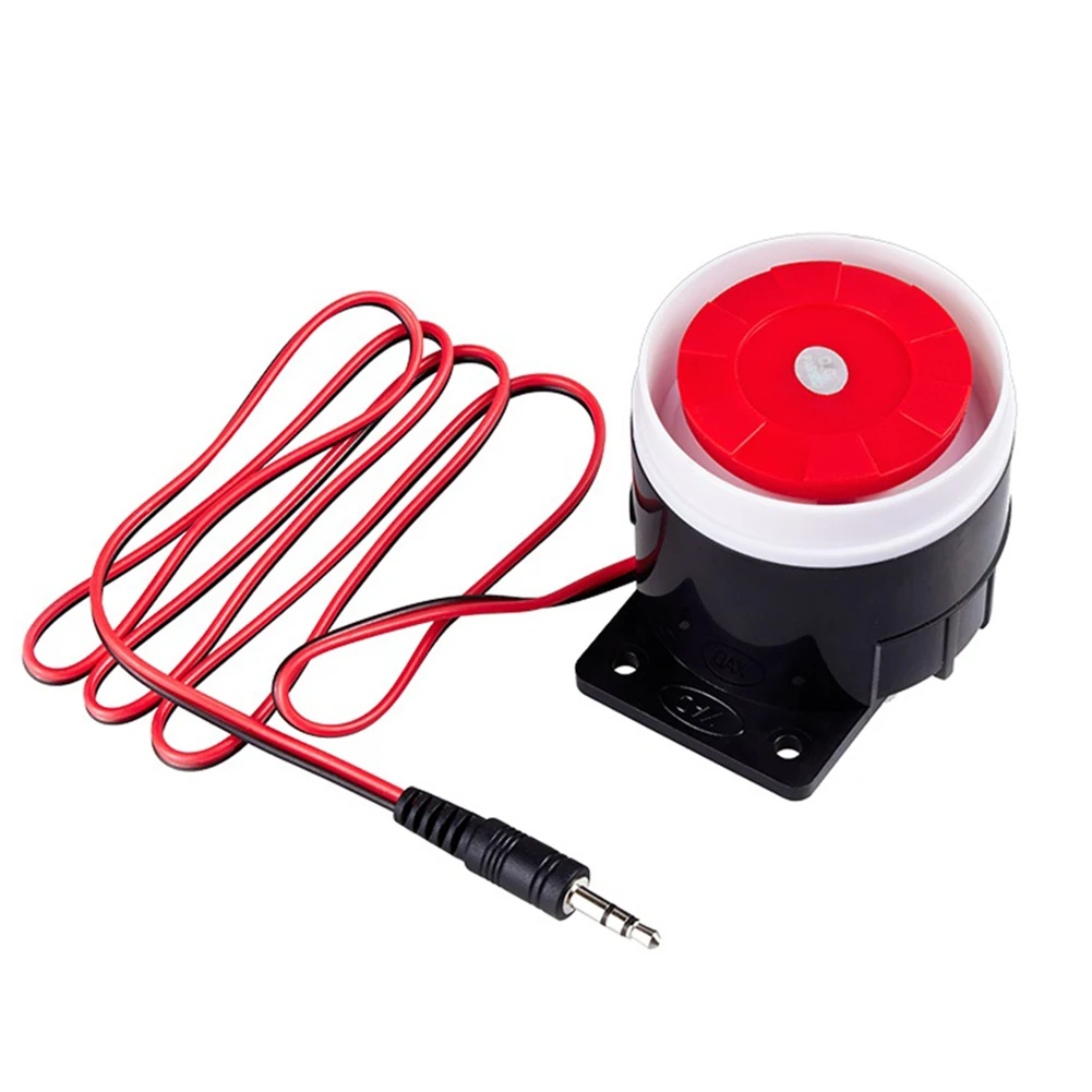 DC12V إنذار صغير صفارة الإنذار إنذار الصوت مكافحة سرقة الجرس عالية ديسيبل الأمن 120dB بصوت عال داخلي صفارة الإنذار السلكية إنذار لأمن المنزل
