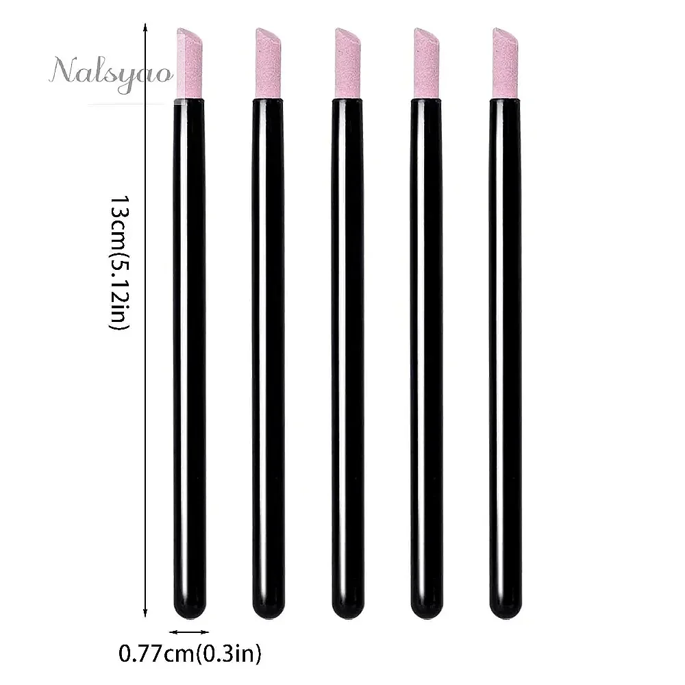 5Pcs Nail Art Quartz Grinding Pen Cuticle Remover Dead Skin UV Gel Polish Nail File DIY Manicure Pedicure Care Tools
