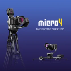 ZEAPON Micro 4 Ultra Quite Brushless motor Camera Track Slider With Dual Axis Gimbal Electric Control Video Stabilizer Rail