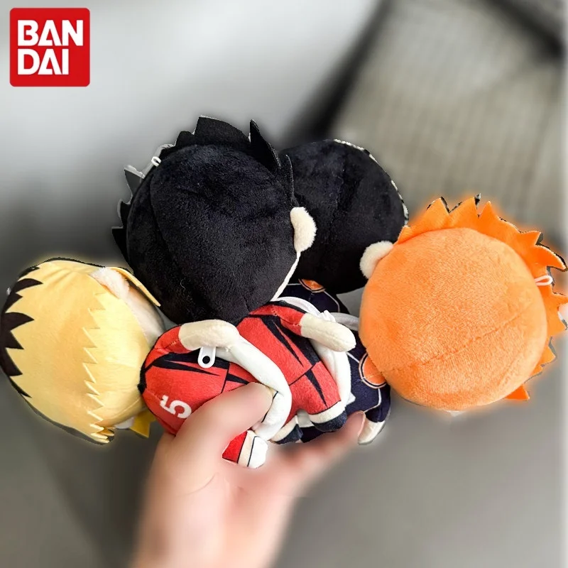 Bandai Haikyuu Volleyball Plush Doll Can Hold Badge Pin Anime Periphery Soft Stuffed Toy For Anime Fans Collection Decoration