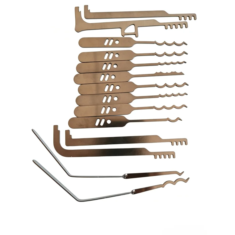 15Pcs Multitool Kit Car Locksmith Tool Lock Pick Set And Lock Opening Tools for Door Repair Compatible with Power Tools
