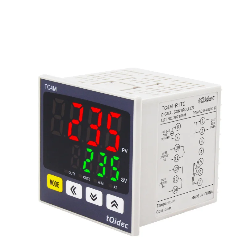72*72 Panel Size Multiple Input SSR Relay Intelligent PID Temperature Controller Instrument TC4M