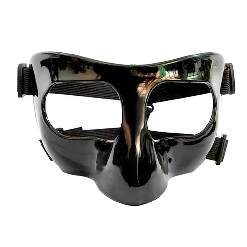 Imagen 2 del producto Máscara de baloncesto para adultos, máscara deportiva duradera ajustable, protectores de boxeo, máscara protectora para deportes, cubierta protectora Facial de nariz rota