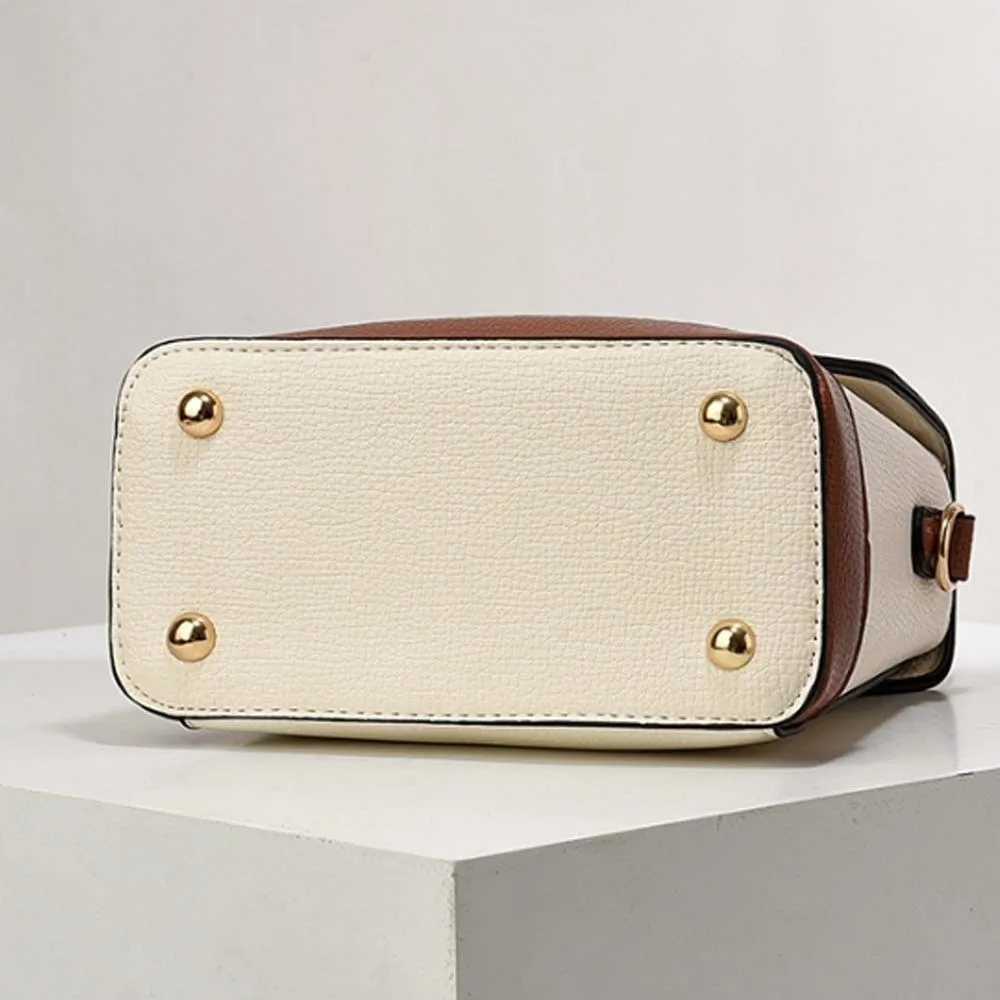 

Elegant Superior PU Handbag Anti-splash Water Large Capacity Texture Square Bag Portable Macaroon Color Lady Shoulder Bag Party