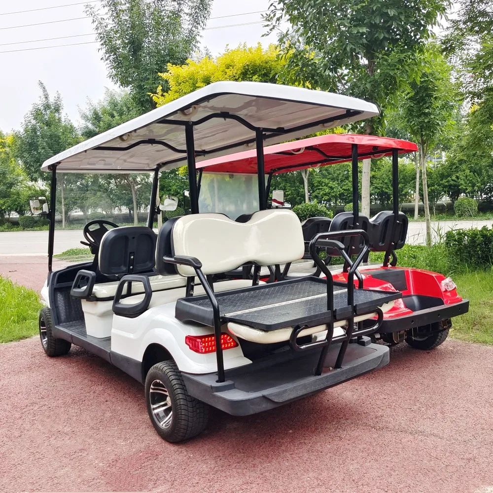 High Quality 2 4 6 8 10 Seat Pure Electric Sightseeing Golf Cart 4000W 5000w  Suitable For Park/School/Farm/Villa Patrol Car