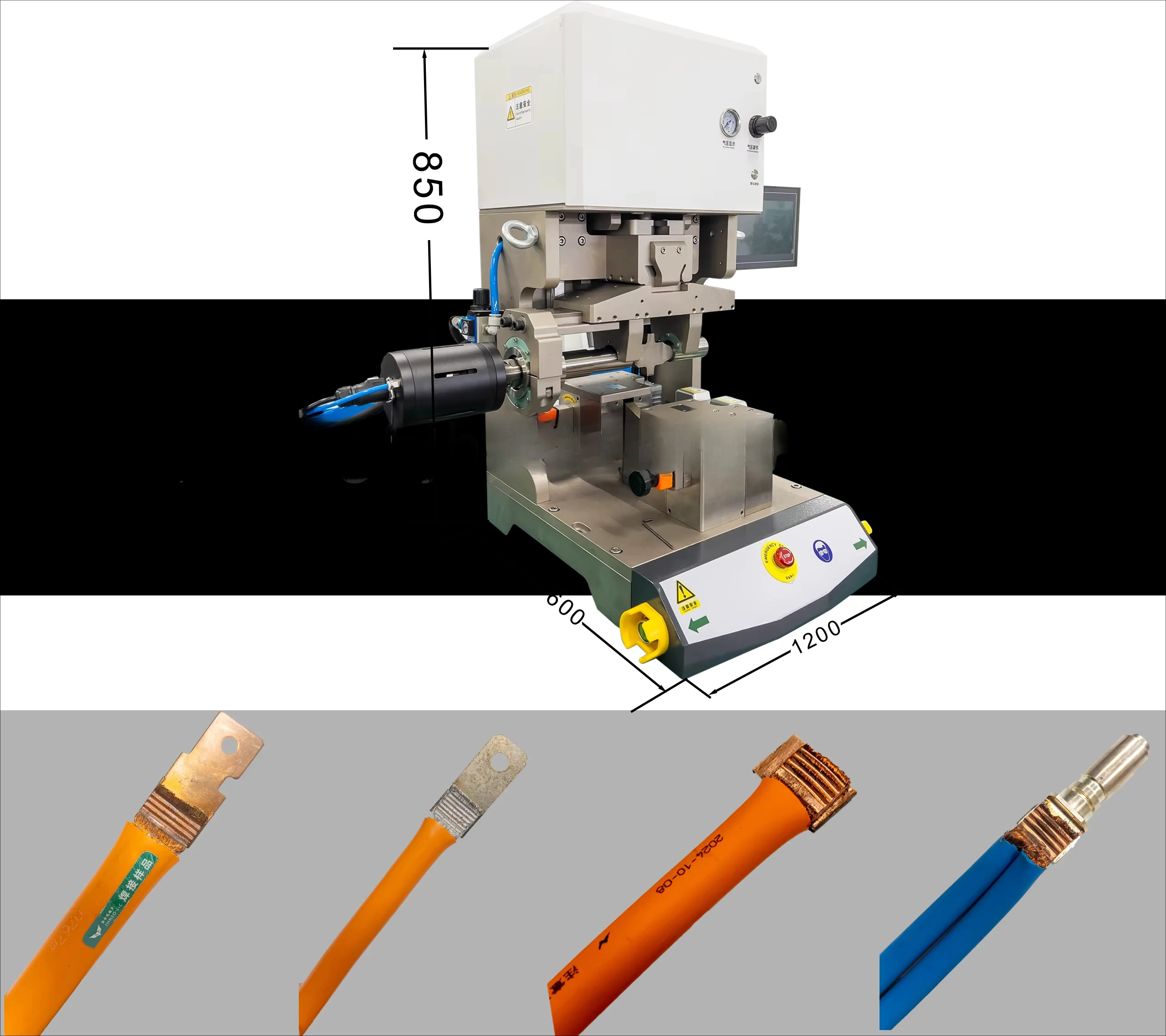 Ultrasonic Metal Welder Machine for Cpper Nickel Alumanium with Alumanium Sheet Solidification Wire Harness 8000W Factory Price