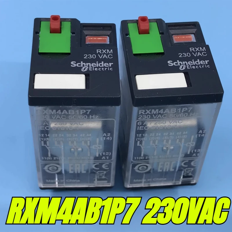 （Brand New Original）1pcs/lot 100% original genuine relay:RXM4AB1P7 230VAC AC230V 14pins Intermediate relay