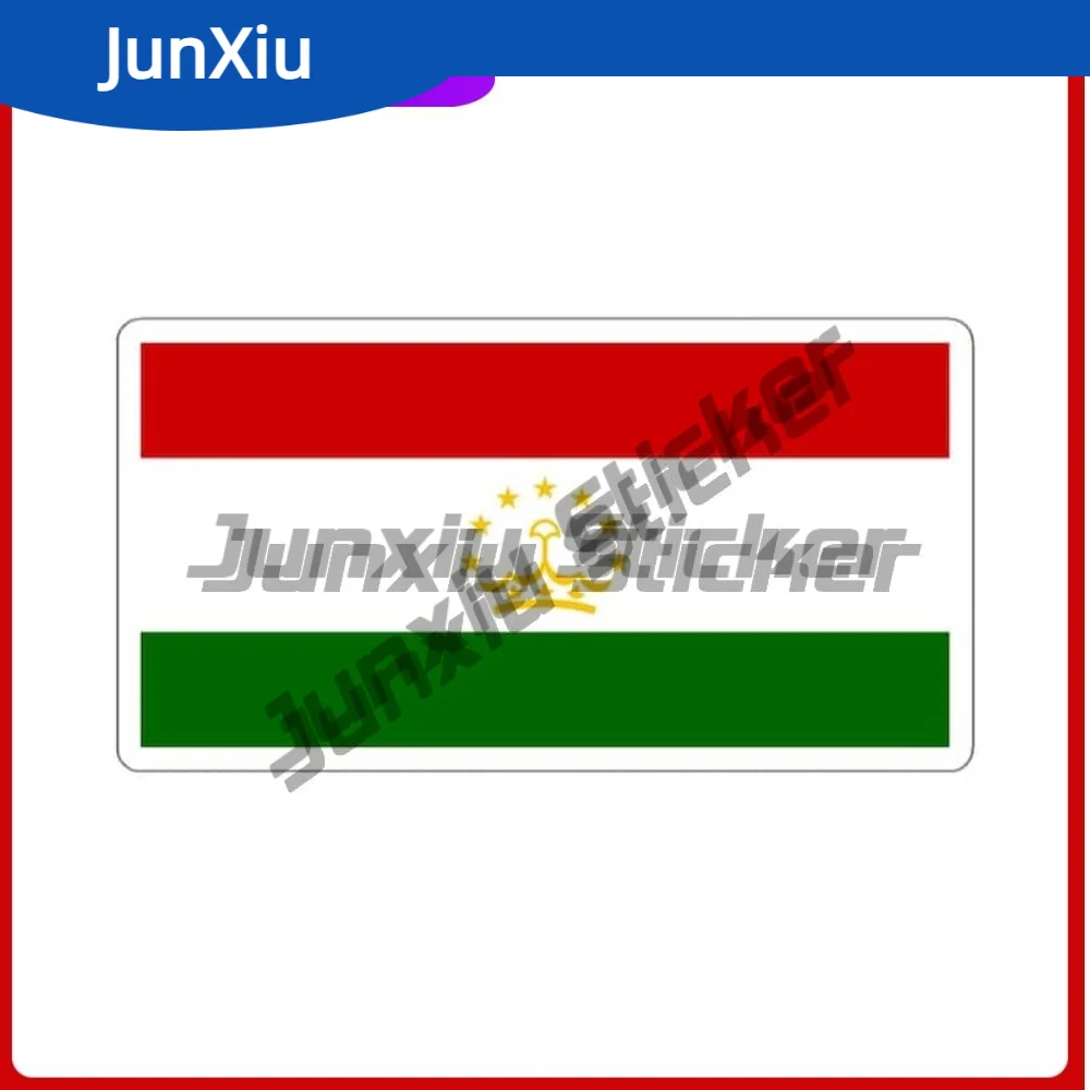 

Tajikistan Flag Travel Sticker Waterproof Scratch-proof Decor Assecories Car Laptop Trolley Case Motorcycle Laptop Rv Camper Pvc